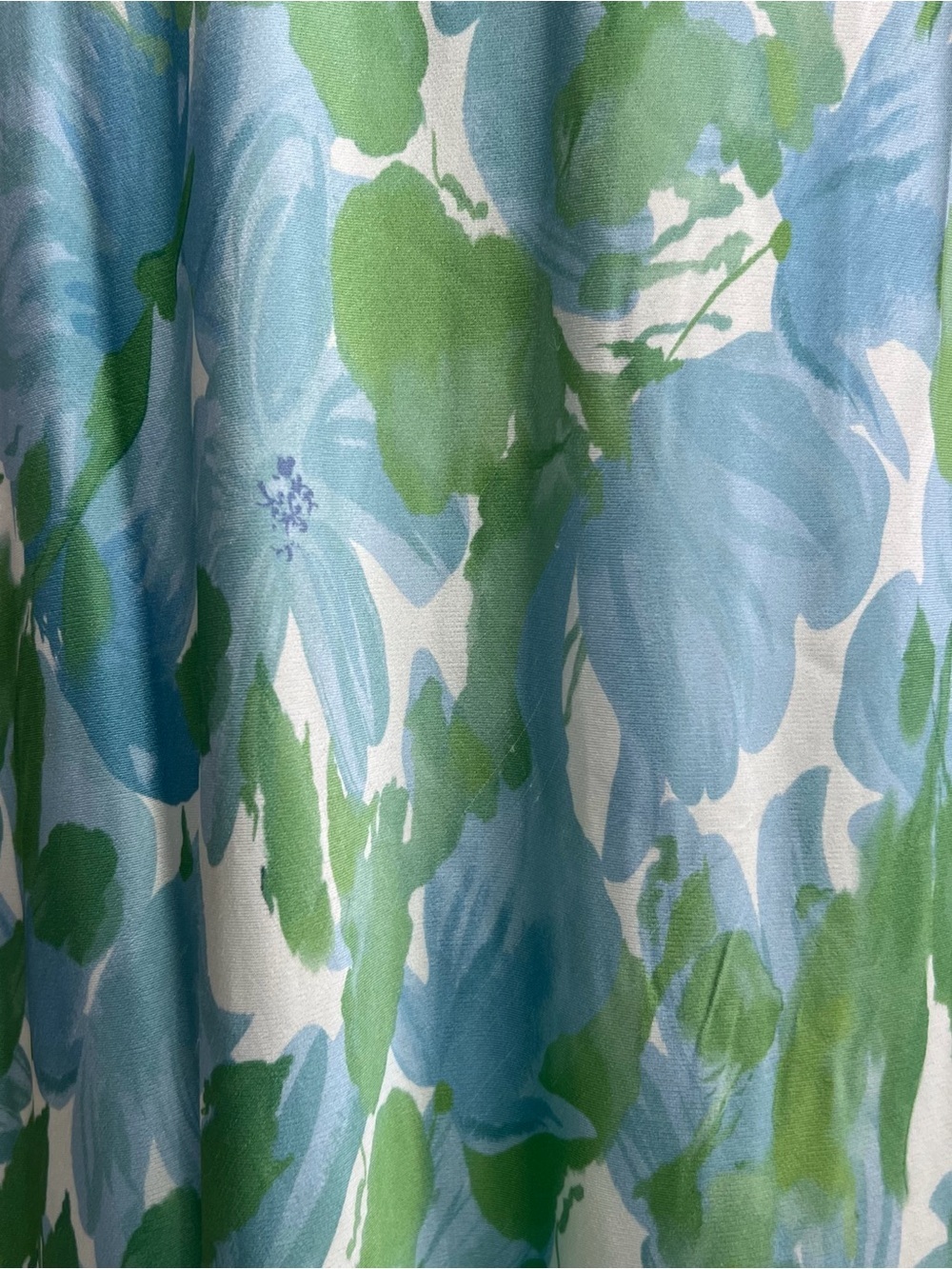 ASTR Bellerose Dress Blue Green Floral - Picture 11 of 14